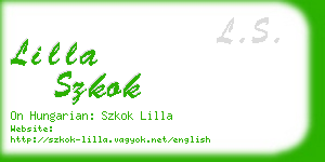 lilla szkok business card